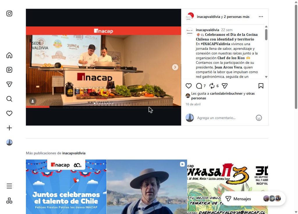 Día de la cocina Chilena INACAP 2026