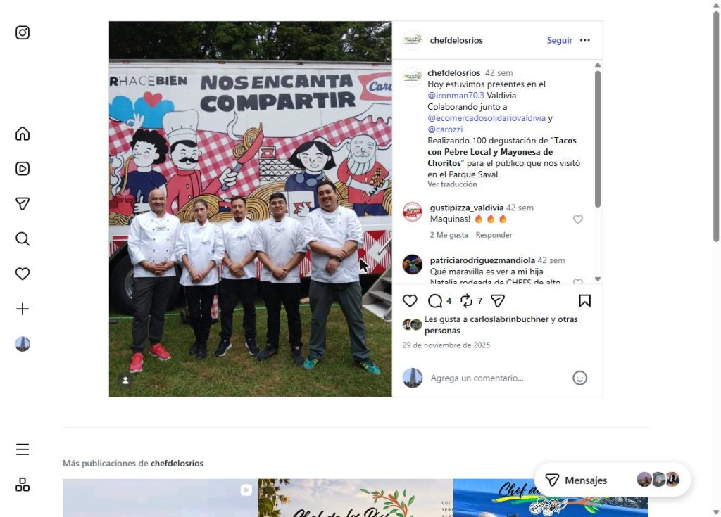 Activacion gastronomica en IRONMAN VALDIVIA 2025