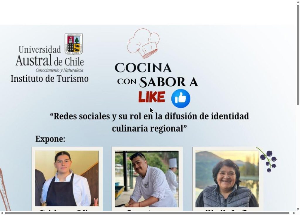 Seminario Cocina con sabor a Like – FACEA UACH